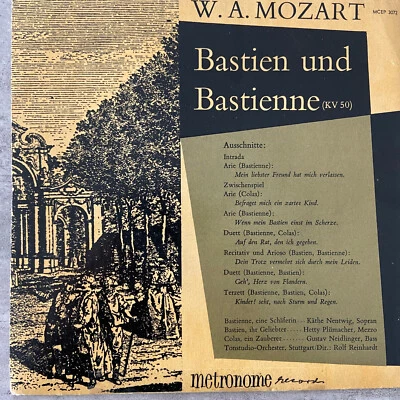 MOZART: Bastien und Bastienne - V. A. / Reinhardt (EP Metronome MCEP 3072/NM) - Bild 1 von 3