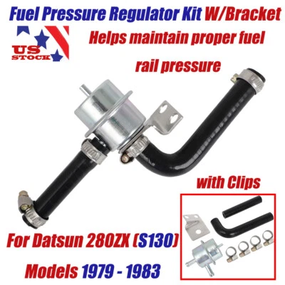 For 1979-1983 Datsun 280ZX S130 Fuel Pressure Regulator FPR W/ Hose Replacement - Imagem 1 de 4