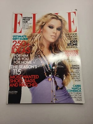 Joss Stone On Cover Elle Magazine - December 2005 Foto 1 de 4