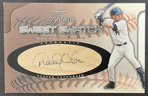 2002 Flair Sweet Swatch Bat Autograph DEREK JETER Autographed "On Card" 358/375 - Picture 1 of 2