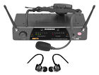Samson Airline 77 Wireless Fitness Headset Microphone Mic System+Mackie Earbuds