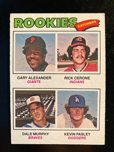 1977 Topps #476 GARY ALEXANDER/RICK CERONE/DALE MURPHY/PASLEY RC Catchers MLB