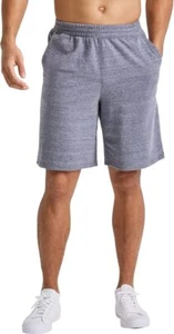 Hanes Mens Sweat Shorts Tri-Blend French Terry Pockets Elastic Waist 9 in Inseam - Picture 1 of 22