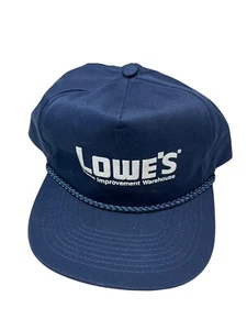 Gorra Lowes de colección espalda a presión azul mejoras para el hogar almacén herrajes cuerda - Imagen 1 de 4