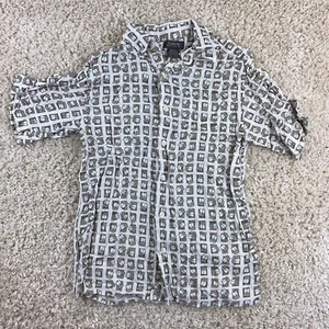 arrow youth boys medium (10-12) short sleeve button up collared shirt - Picture 1 of 5