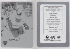 2021-22 Upper Deck AHL Printing Plate Black Achievement 1/1 Isaac Ratcliffe #39