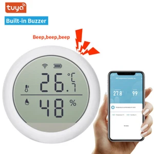 Smart Real-time Temperature Humidity Detecting Sensor Work for Alexa Google Home - Picture 1 of 17
