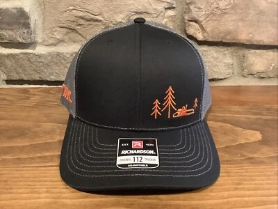 Sombrero de camionero motosierra ajustable gris/negro Stihl Richardson nuevo Foto 1 de 4