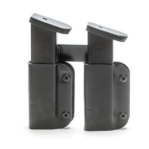 OWB KYDEX Double Mag Holster - 30+ Gun Models Available - MATTE BLACK - Picture 1 of 3