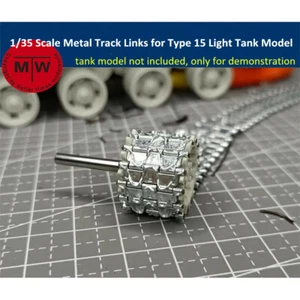 Eslabones de oruga de metal a escala 1/35 para modelo de tanque ligero Meng tipo 15 con pasador de metal - Imagen 1 de 2