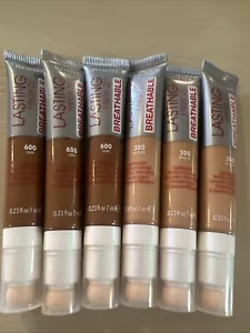 6 Pack~Rimmel Lasting Finish 25-Hr Breathable Concealer~Full Size~New~mix Lot - Picture 1 of 3