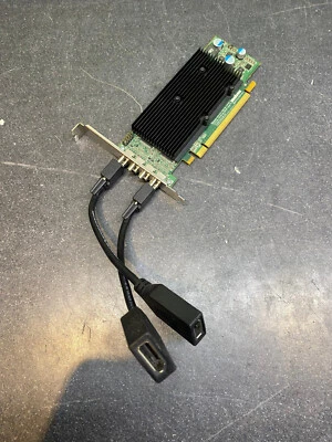 4 x Full HD Outputs - Matrox M9148 Professional Graphics Card + X2 DP LEADS - Image 1 of 4