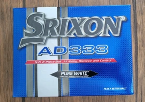 SRIXON AD333 Soft 2-Piece Golf Balls - Longer Distance Better Control - 12 Balls - Picture 1 of 12