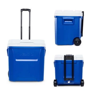 Igloo 60 QT Laguna Ice Chest Cooler with Wheels, Blue - Picture 1 of 17