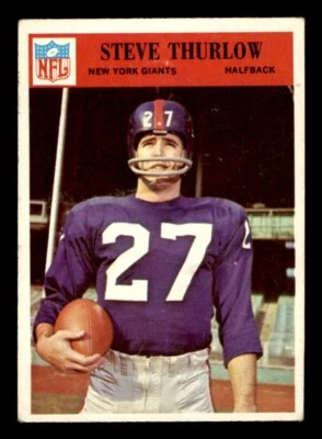 1966 Philadelphia Football #129 Steve Thurlow VG *e1 - Image 1 of 2