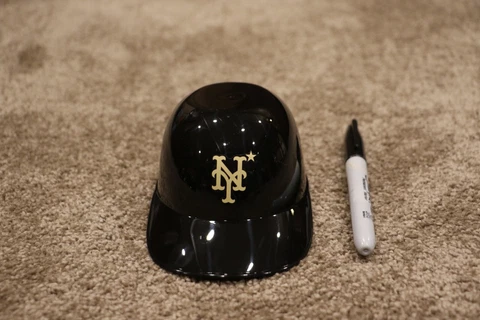 2022 Gold Logo New York NY Mets MLB All Star Stadium Ice Cream Helmet Sundae Cap Cover