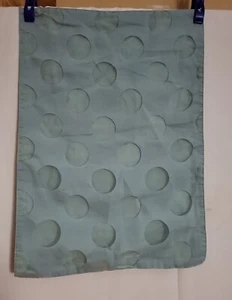  Blue Fabric W/Sheer Polka Dots  Place Mats 4 Pc. Nice Preown Photos Description - Picture 1 of 11