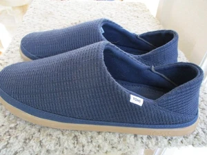 Tom's Ezera DAMEN-SLIPPER MARINEBLAU WAFFELMUSTER GRÖSSE 10 - Bild 1 von 6
