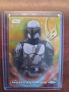 2025 Topps Star Wars Chrome The Mandalorian CE-48 Gold Parallel x/50 Refractor - Picture 1 of 1