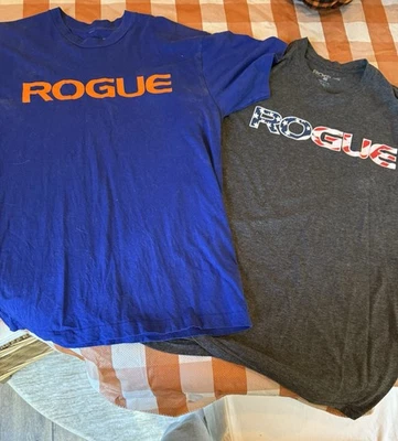 Par de camisetas Rouge talla mediana azul y gris Foto 1 de 4