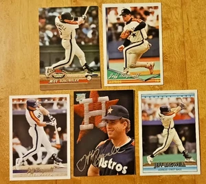 Jeff Bagwell Baseball Cards (5 Cards) 1992-94- NM - Picture 1 of 2