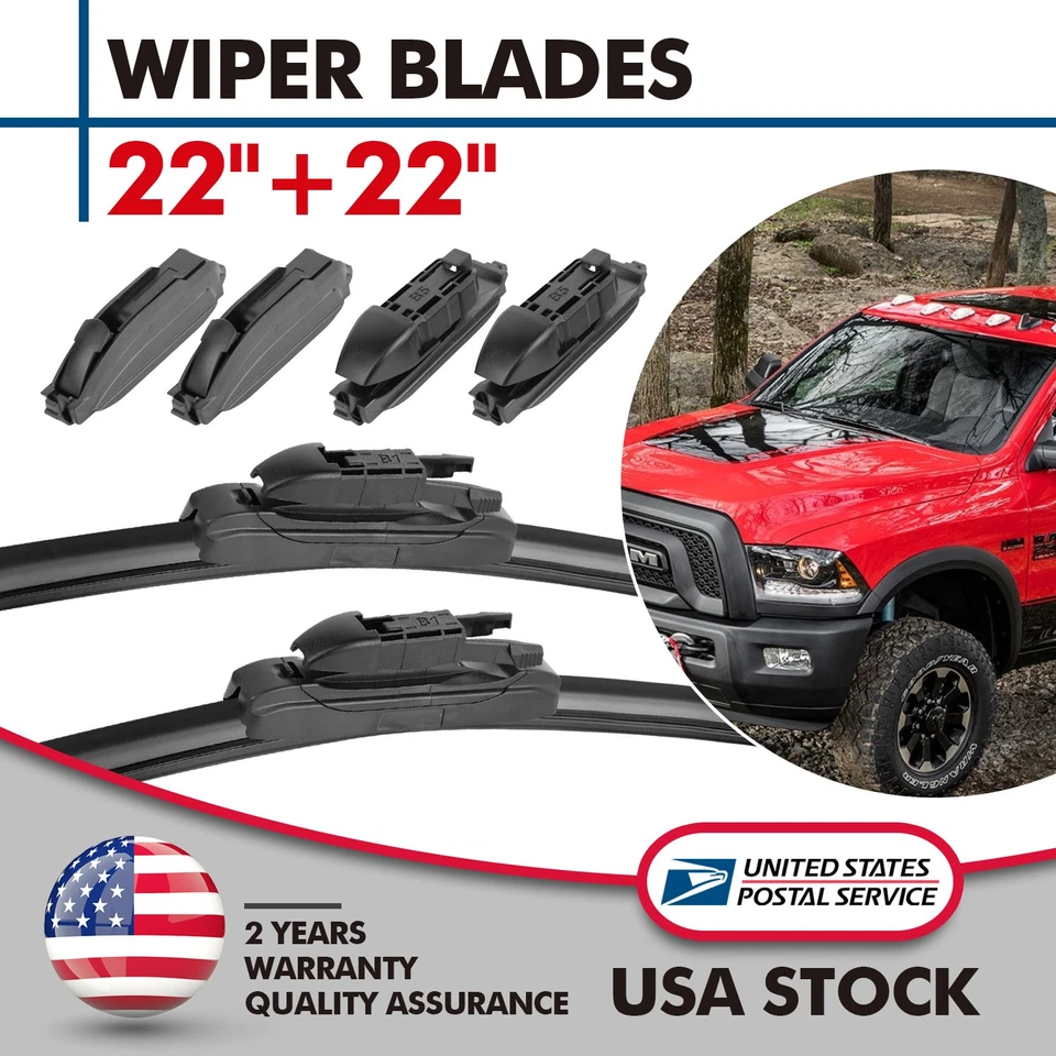 Par de escobillas limpiaparabrisas de calidad OEM de 22" y 22" para Mercury Villager 2001-2002 Foto 1 de 4