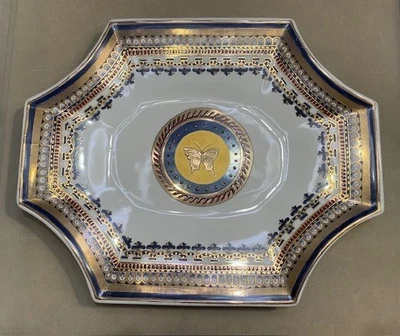 De Colección Decorativo Dorado Caprichoso Libélula Mariposa Dorado Azul Real Cobalto Óxido Foto 1 de 4