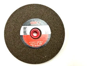 6" X 3/4" X 1" 60M BENCH GRINDING WHEEL ALUMINUM OXIDE 60 GRIT - CGW 38009 - Picture 1 of 5