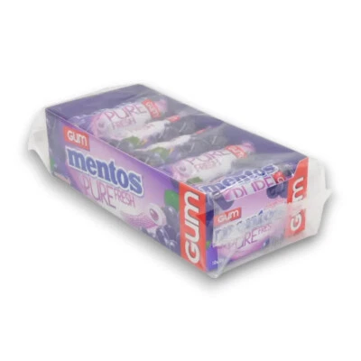 Mentos - Sugar free - Pure Fresh Gum - Grape (10x 30g Bottle) - image 1 of 4
