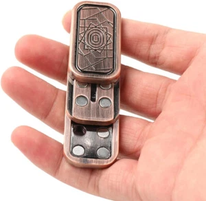 Metal Fidget Toys Magnetic Slider Poker Push Card Anxiety Stress Relief Toys - Picture 1 of 7