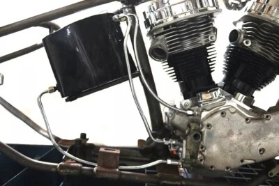 Комплект хромированной масляной магистрали подходит для Harley Davidson 1949-1957 FL 40-1295 - Изображение 1 из 4