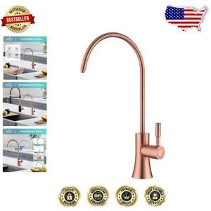 Durable Lead-Free Brass Faucet in Copper Finish for Reverse Osmosis Systems - Picture 1 of 10