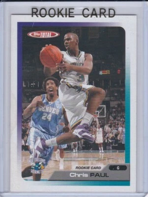 CHRIS PAUL ROOKIE CARD 2005 Topps Total Basketball RC Hornets Phoenix Suns! - Image 1 of 2
