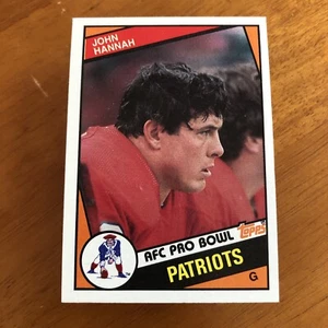 1984 TOPPS JOHN HANNAH #137 NEW ENGLAND PATRIOTS FOOTBALL CARD HOF BAMA - Picture 1 of 2