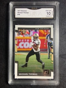 2017 Donruss Michael Thomas New Orleans Saints #16 GMA 10 Gem Mint - Picture 1 of 2