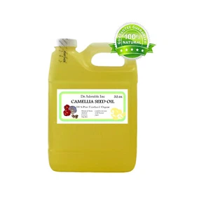 UNREFINED CAMELLIA SEED OIL by DR.ADORABLE ORGANIC 100%PURE COLD PRESSED VIRGIN - Picture 1 of 14
