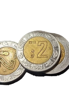 Mexico 2 Pesos | Anillo de los Días | Aztec calendar Coin 2000-2022 1 Coin Lot M - Picture 1 of 4