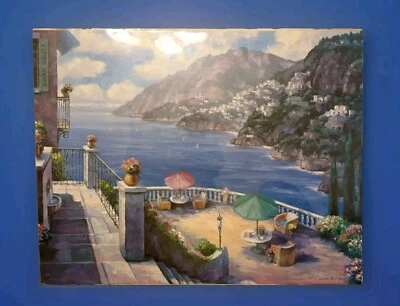 New Poster Mediterranean Elegance Wall Art Print Home Decor. (Recalls Mama Mia?) - Image 1 of 4