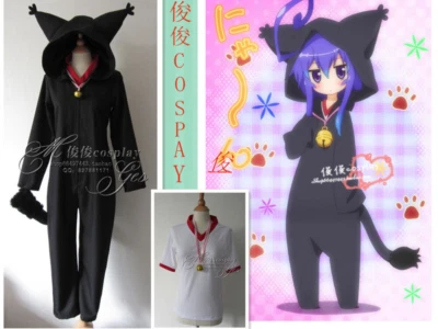 Anime Acchi Kocchi Black Jumpsuits Miniwa Tsumiki Cosplay Costume Any Size - Image 1 of 4