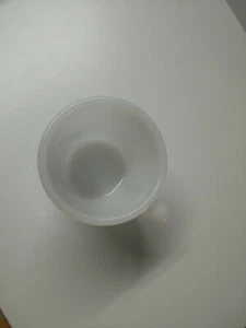 Taza de café Fire King Ware de vidrio de leche blanco con mango en D, EE. UU. - Imagen 1 de 12