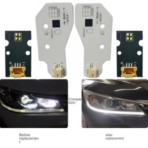 LH&RH LED Day Running Light DRL Board For Honda Accord 16-17 Halogen Headlight - Picture 1 of 6