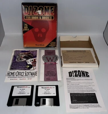 D!Zone DZONE For Doom & II Wizard Works IBM PC Big Box 75 Levels 3.5 Discs - Image 1 of 4