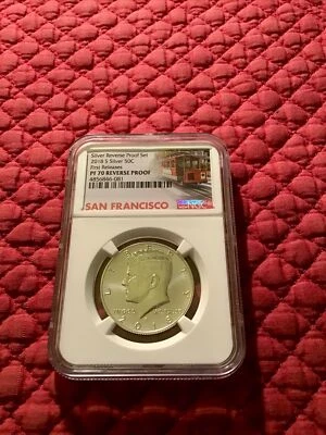 2018-S Silver Kennedy Half Dollar NGC PF 70 Reverse Proof  FDOI Street Car Label - Image 1 of 2