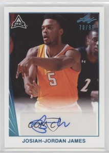 2021-22 Leaf Memories 1990 Base Platinum /99 Josiah-Jordan James #BA-JJJ Auto