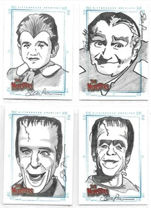 The Munsters - Selección de autógrafos y tarjetas de boceto casi nuevo Rittenhouse - Imagen 1 de 21