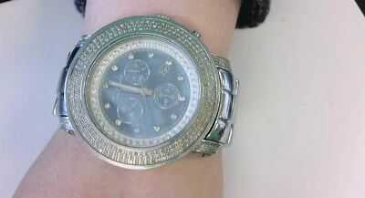 Joe Rodeo Chrono Junior Men's Watch W/ Diamonds. NEEDS REPAIR. SOLD AS IS. - Image 1 of 4