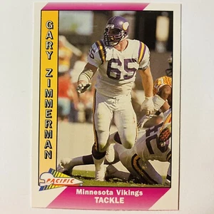 1991 Pacific #300 Gary Zimmerman Minnesota Vikings HOF tc1 - Picture 1 of 2