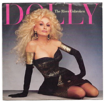DOLLY PARTON-COLUMBIA 07665 PROMO COUNTRY 45 RPM W/PIC SLEEVE THE RIVER UNBROKEN - Image 1 of 2