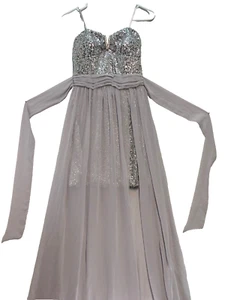 Lily Rose Kleid Abendkleid Damen Größe 7 Rosa Gr. 11503 Pailletten Transparent  - Bild 1 von 11