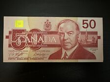 1988 CANADIAN 50 DOLLAR BILL BIRD SERIES- RARE PERFECT CONDITION SAVED FROM BANK